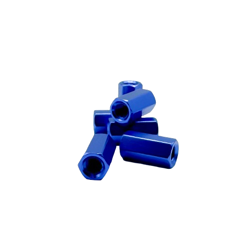 Dark Blue Aluminum Hex Standoffs