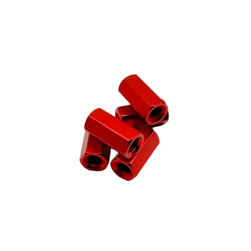 Red Aluminum Hex Standoffs