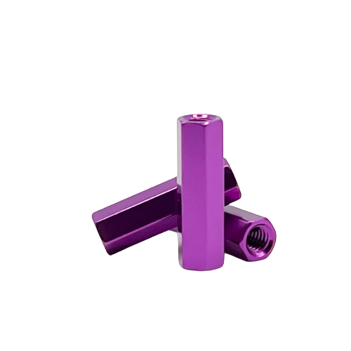 Purple Aluminum Hex Standoffs
