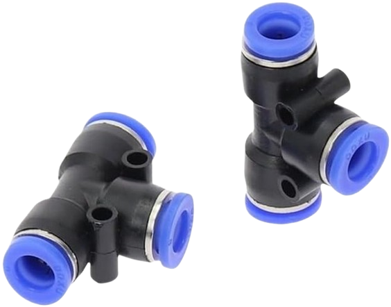 Pneumatic 4mm Quick Connect T-Fittings