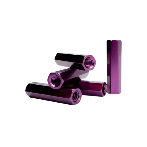 Purple Aluminum Hex Standoffs