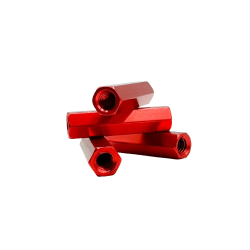 Red Aluminum Hex Standoffs