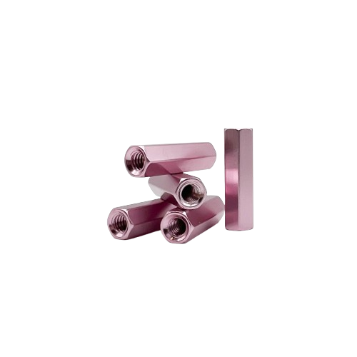 Cherry Blossom Pink Aluminum Hex Standoffs