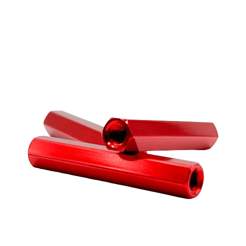 Red Aluminum Hex Standoffs
