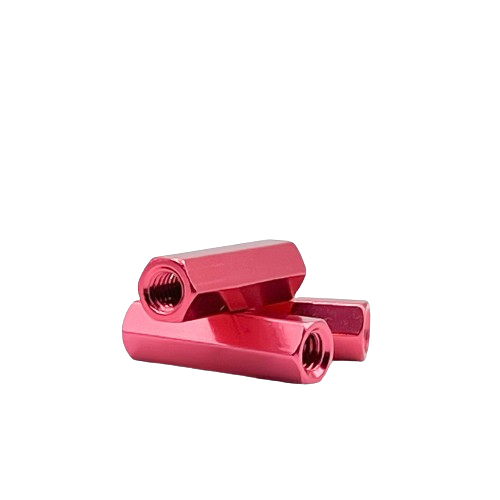Hot Pink Aluminum Hex Standoffs