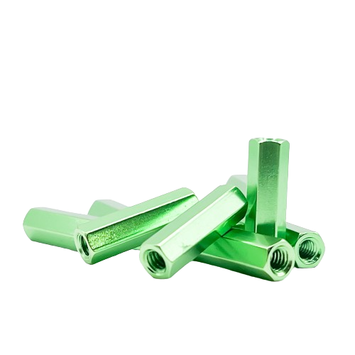 Green Aluminum Hex Standoffs