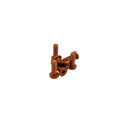 T15 Aluminum Flat Head Screws, 0.04" Shoulder